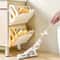 Wall Mounted Foldable Shoe Rack With Hidden Storage Shelf 6