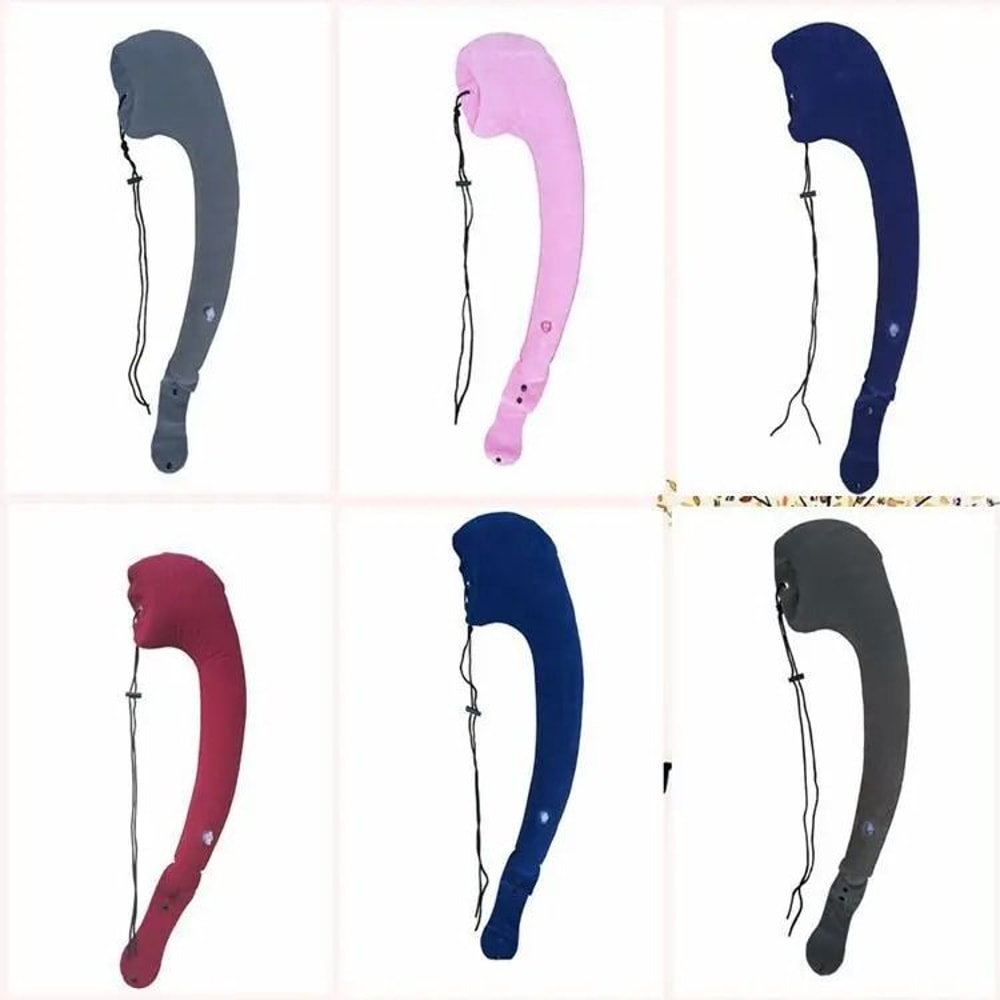 Inflatable Travel Pillow For Car Plane And Train Side Sleeping 3