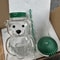 500ml Cute Bear Shaped Coffee Mug Glass Cup With Straw 7