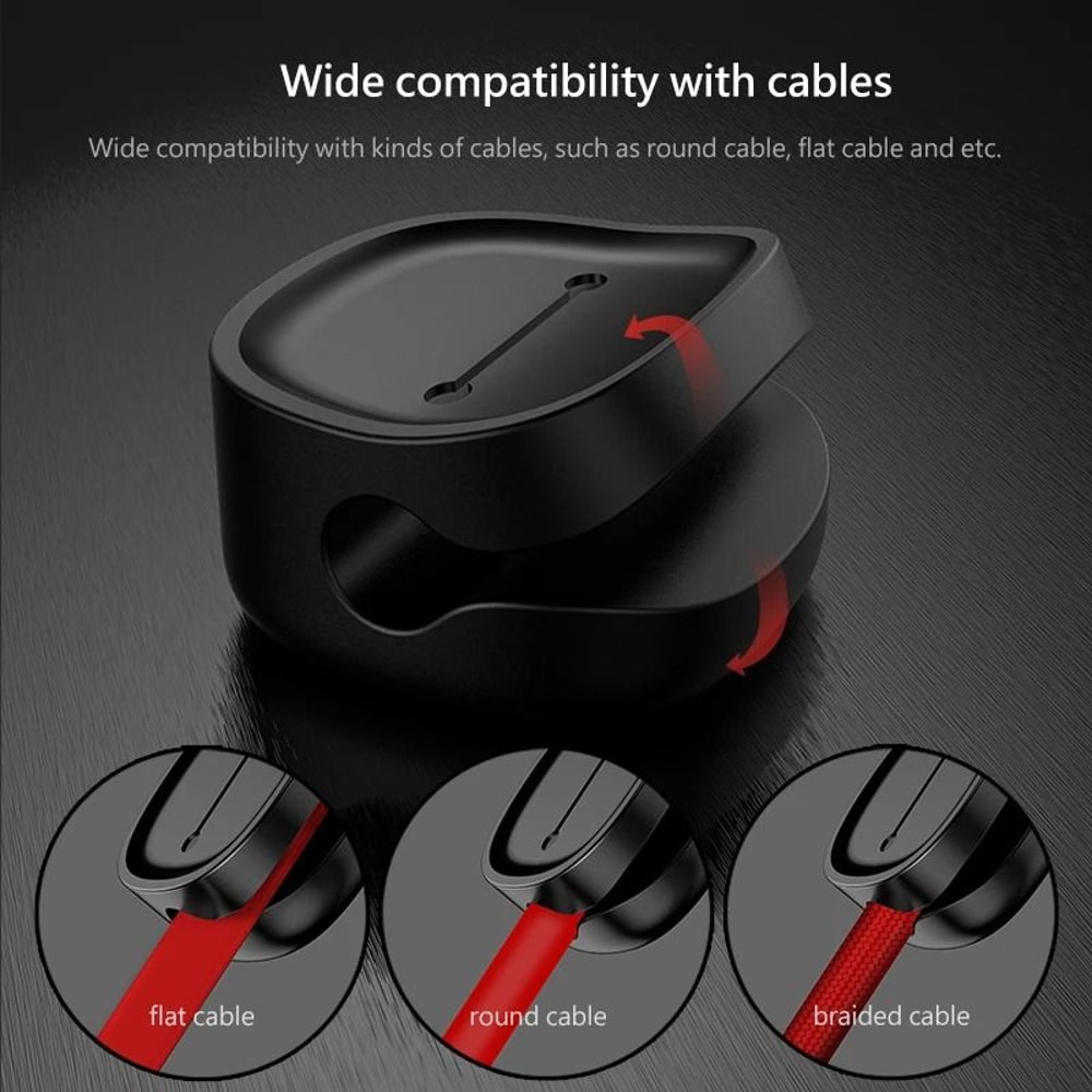 Baseus Magnetic Cable Clip Desktop Organizer For USB And Charging Cables 10
