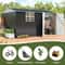 Polar Aurora 10x12 Outdoor Metal Storage Shed With Windows 6