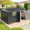 Polar Aurora 10x12 Outdoor Metal Storage Shed With Windows 0