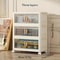 Stackable Plastic Storage Cabinet With Doors And Wheels 1