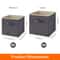8 Pack Foldable Fabric Cube Storage Bins With Handles 4