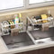 Over Sink Kitchen Organizer With Faucet Mounted Sponge Holder And Drying Rack 3