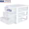Small 3 Drawer Plastic Storage Unit With Clear Front Drawers 0