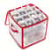 4 Tier Christmas Ornament Storage Box With Clear Dividers 4