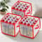 4 Tier Christmas Ornament Storage Box With Clear Dividers 8