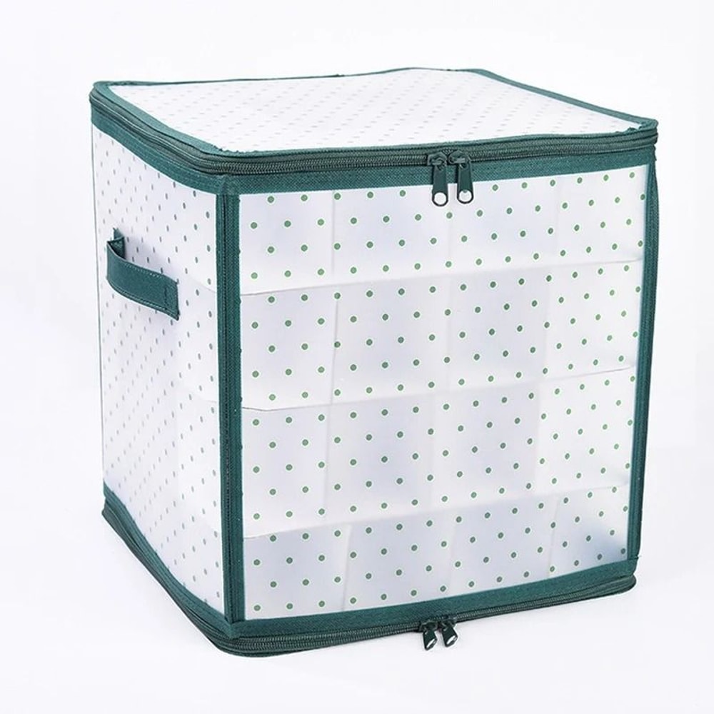64 Grid Foldable Christmas Ball Storage Organizer Box 6