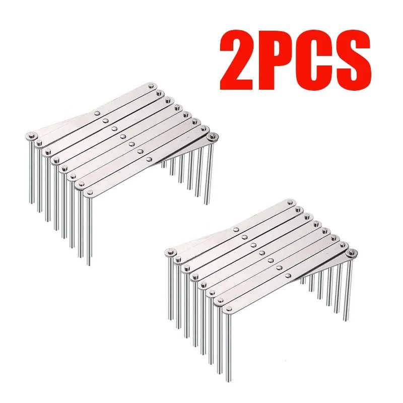 Adjustable Stainless Steel Retractable Pot Lid And Plate Storage Rack 4