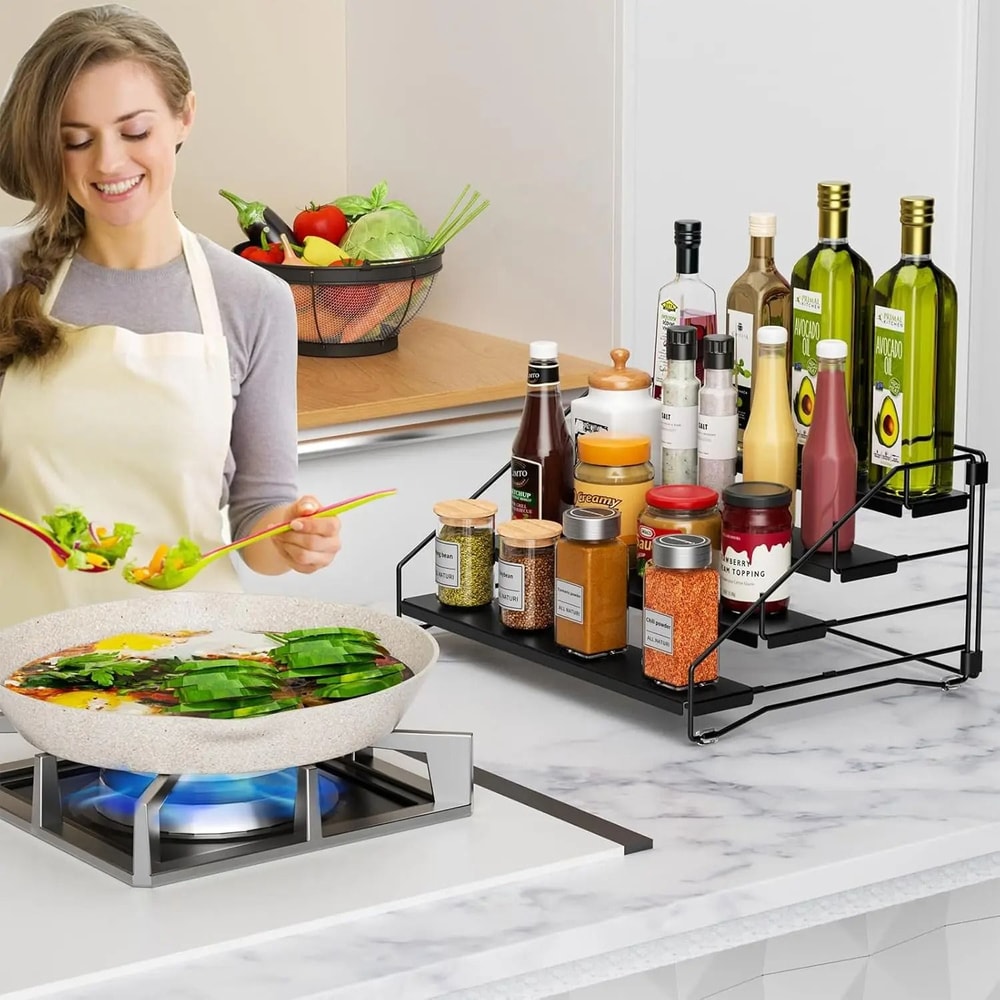 4 Tier Countertop And Wall Mounted Spice Rack Organizer 4