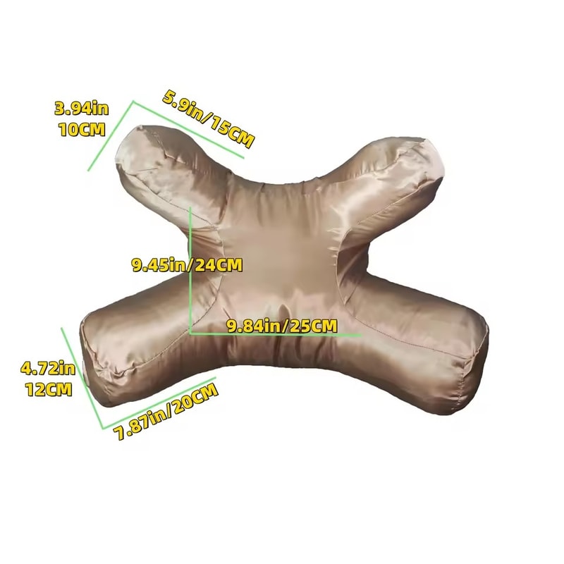 Luxury Memory Foam Face Pillow For Wrinkle Prevention Neck Support Free Satin Pillowcase 4