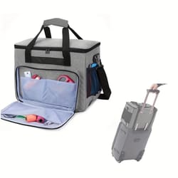 premium padded sewing machine carrying case with accessory organizer