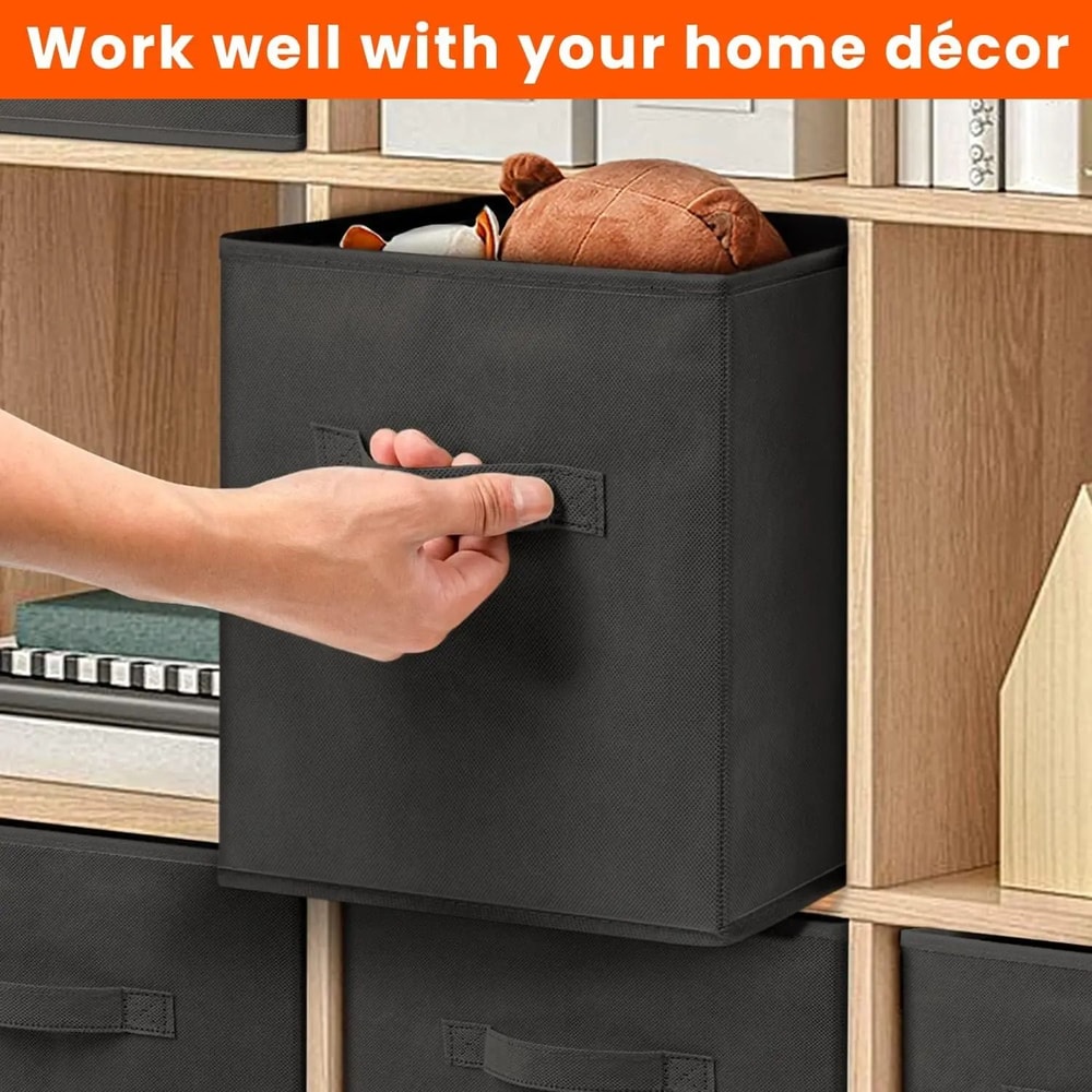 Heavy Duty Collapsible Storage Cubes For Shelves And Closets 4