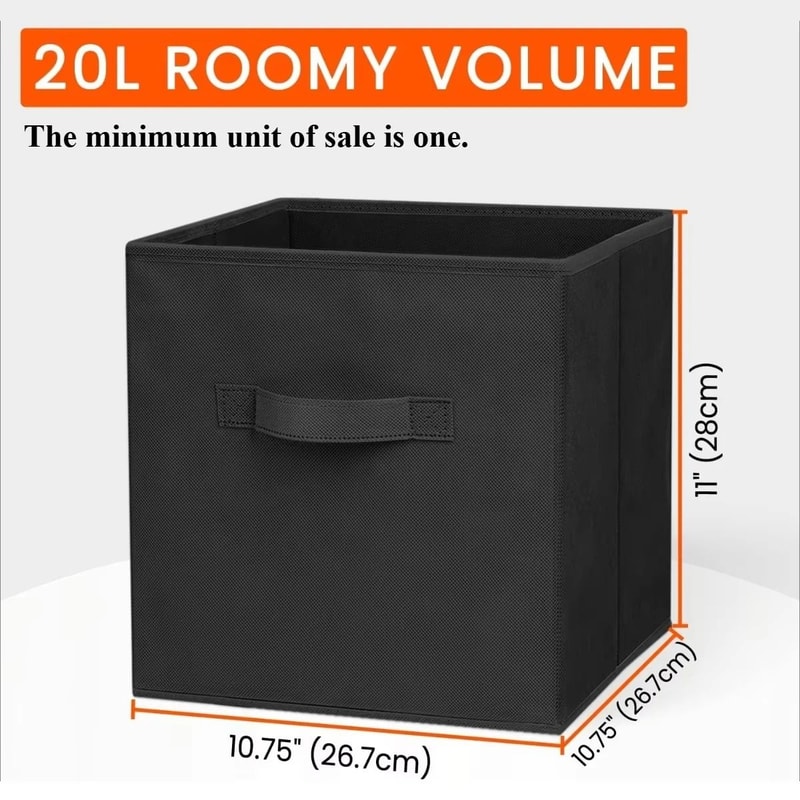 Heavy Duty Collapsible Storage Cubes For Shelves And Closets 8