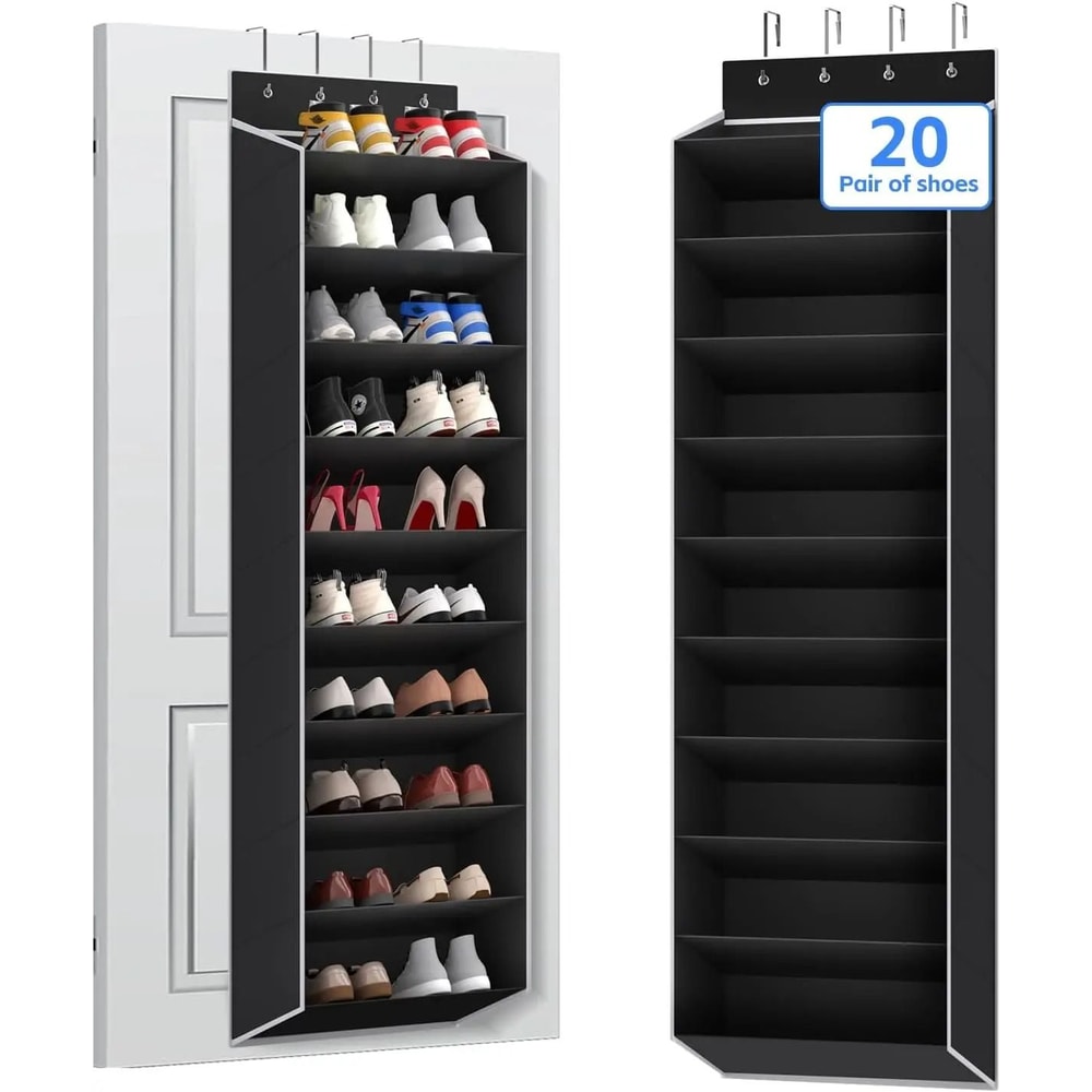 10 Tier Over The Door Shoe Organizer With Deep Pockets 7
