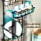 Multi Layer Door Hanging Storage Basket Punch Free Organizer 4