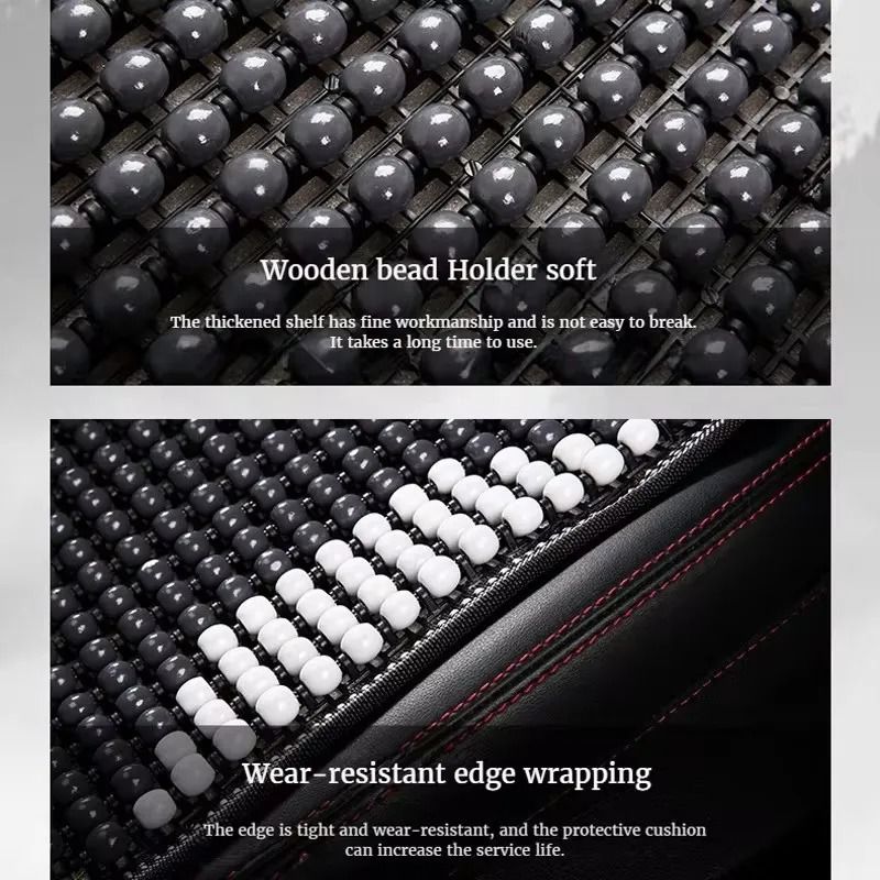 Summer Wooden Bead Seat Cushion For Cool And Breathable Comfort 4