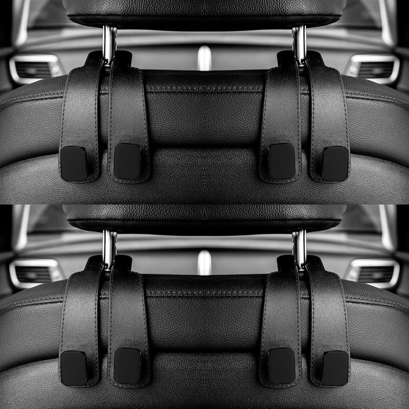 Car Headrest Hooks For Bags And Seat Back Organization 8