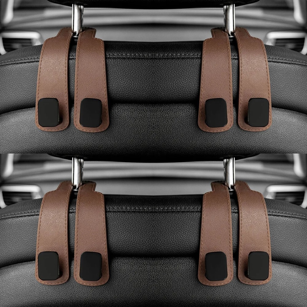 Car Headrest Hooks For Bags And Seat Back Organization 7