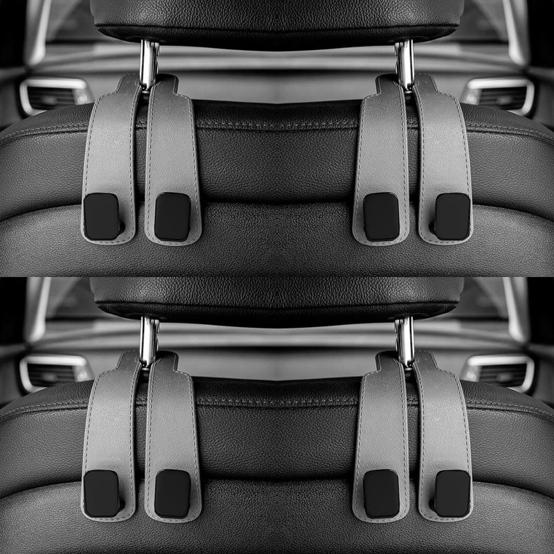 Car Headrest Hooks For Bags And Seat Back Organization 9