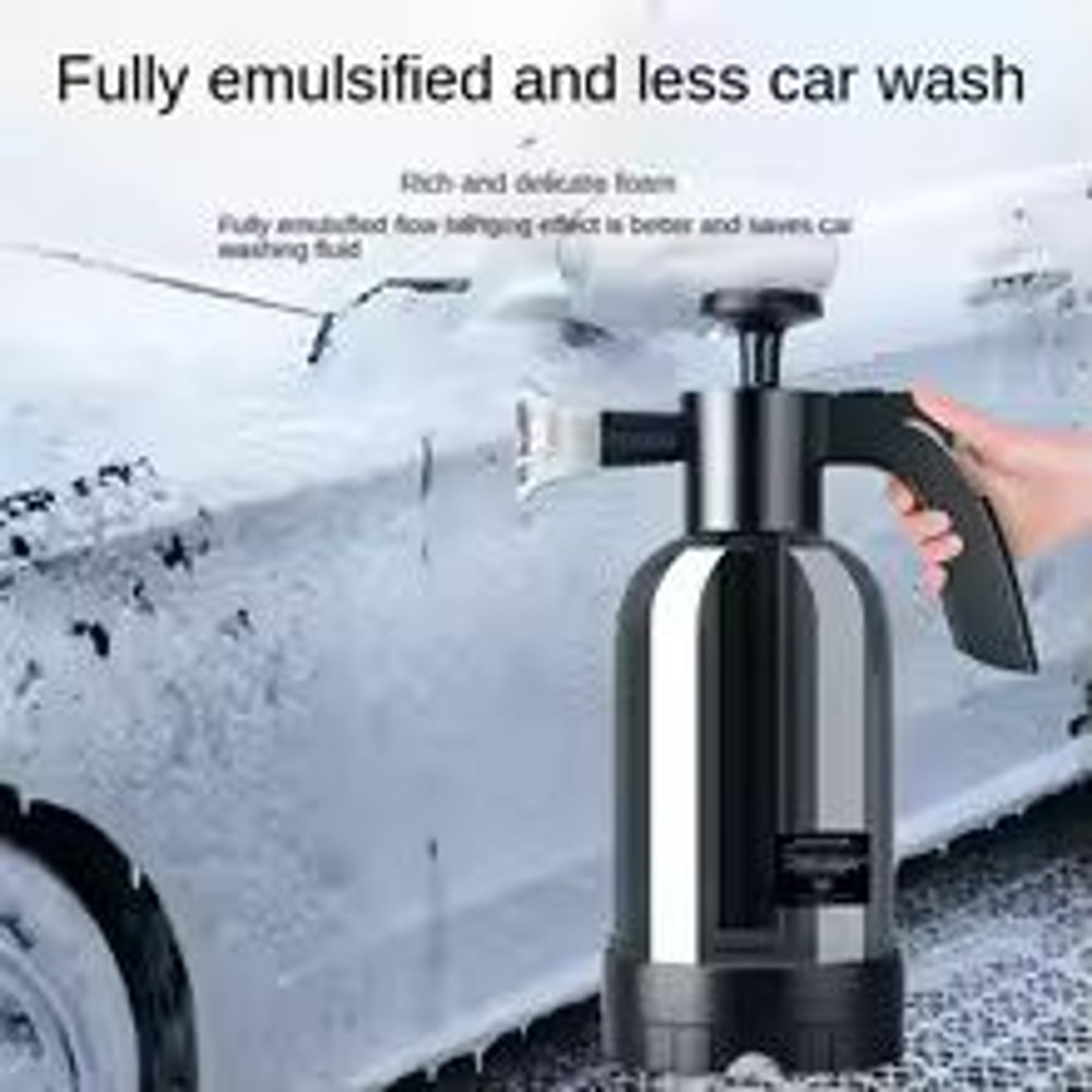 2L Hand Pump Foam Sprayer With 3 Nozzles For Car Wash And Cleaning 6