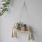 Boho Macrame Wall Hanging Floating Wood Shelf 7
