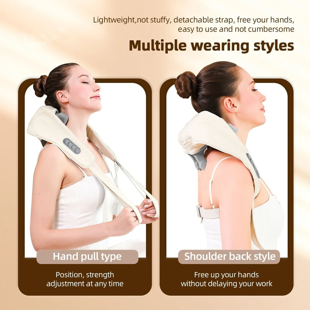 Foreverlily Wireless Neck And Shoulder Massager With Brushless Motor 8