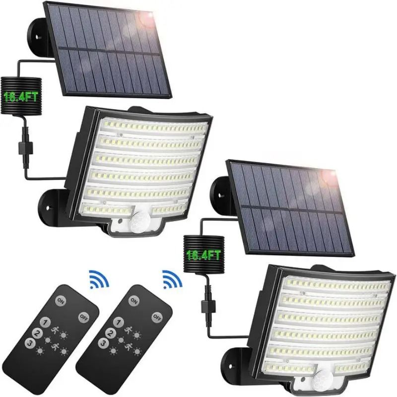 Solar LED Motion Sensor Security Flood Light With Remote 1