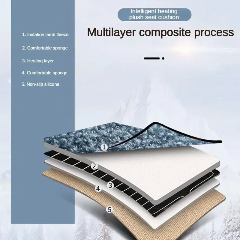 12V Heated Car Seat Cover With Back And Seat Warmer 6