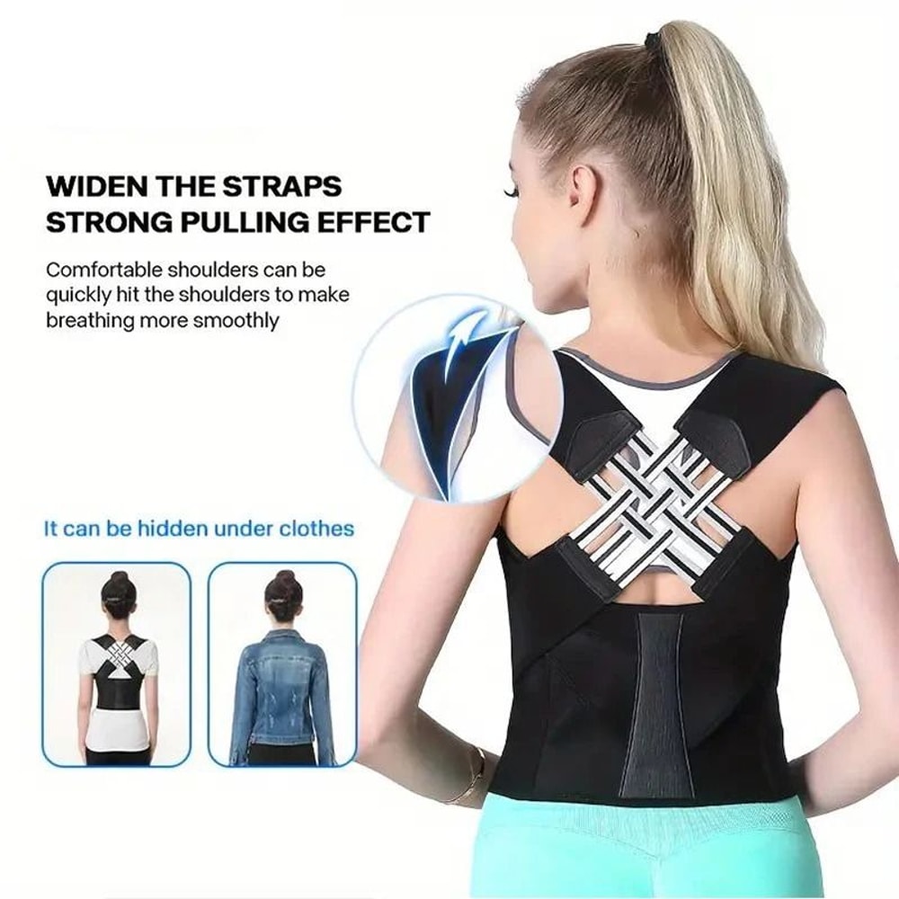 Adjustable Back Brace Posture Corrector For Full Upper And Lower Support 3