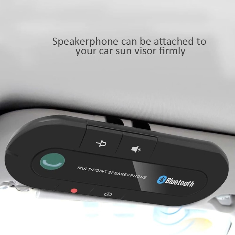 Wireless Bluetooth Car Speaker Handsfree Sun Visor Speakerphone 6