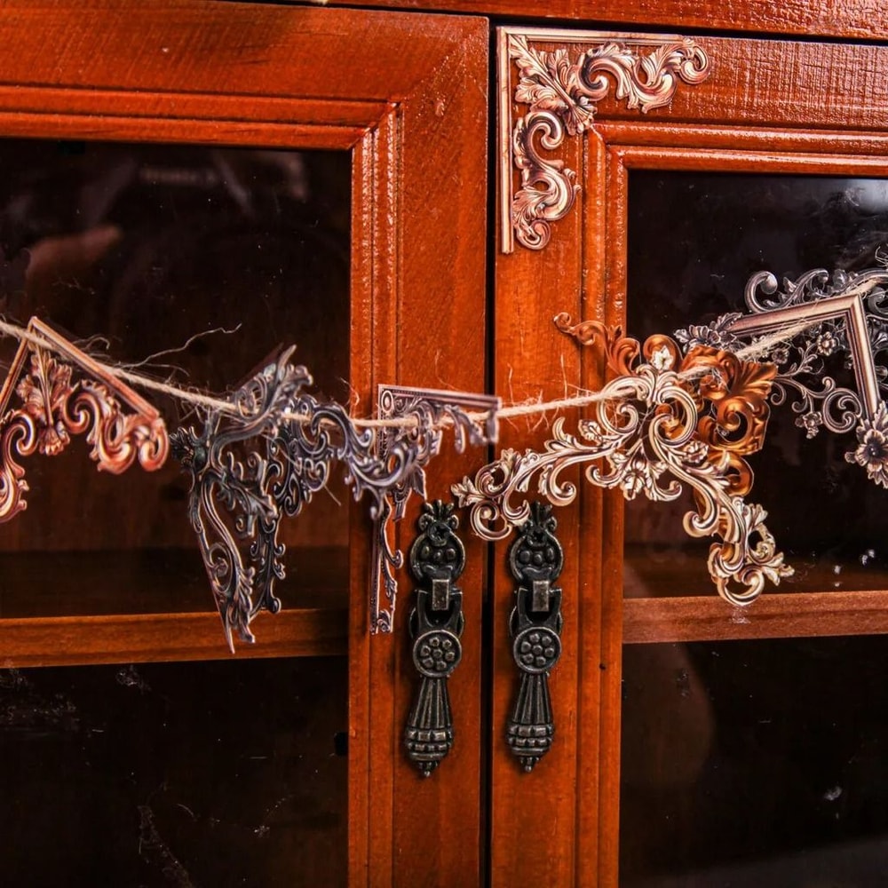 Vintage Corner Stickers Retro Hollow Photo Frame Scrapbooking Set 24 Pack 9