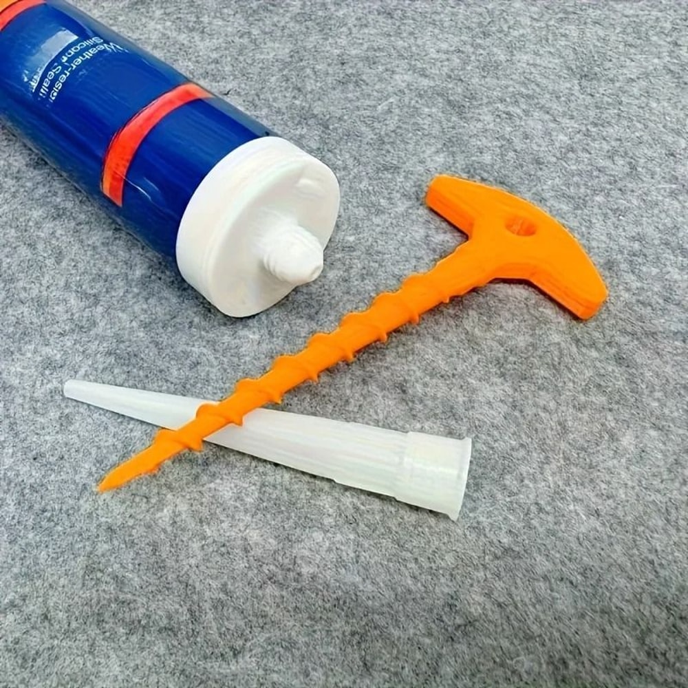 Reusable Silicone Seal Cap And Nozzle Removal Tool For Caulk Tubes 3