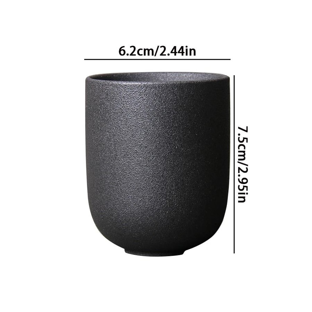 Vintage Japanese Stoneware 130ml Ceramic Tea Cup 9