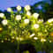 Solar Gardenia Flower Light Warm White Waterproof Garden Stake Lamp 3