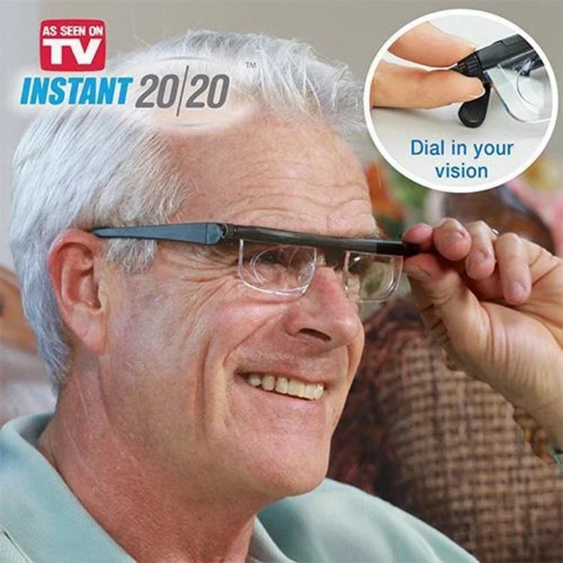 Adjustable Prescription Glasses for Instant Focus From Reading to Distance Vision