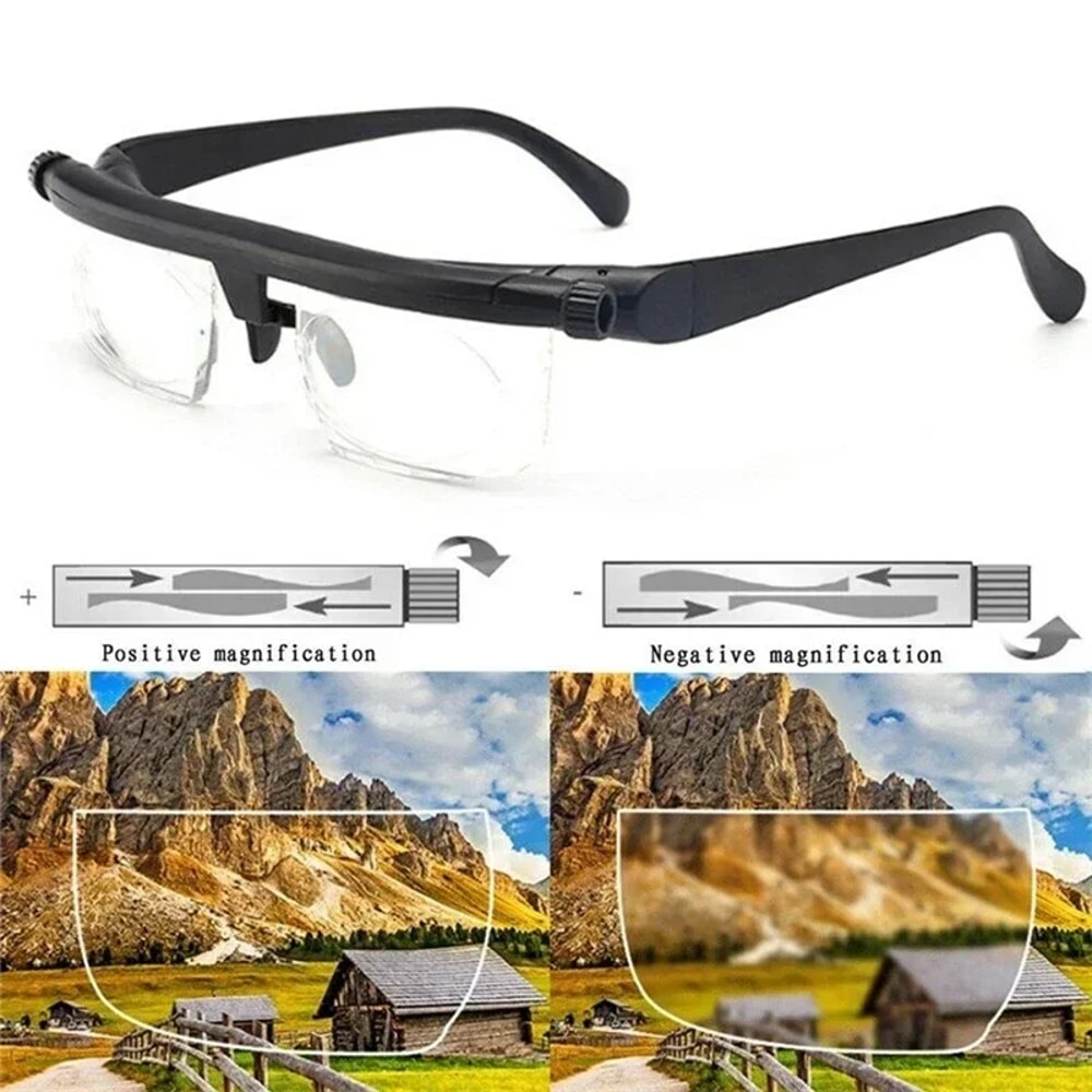 Adjustable Prescription Glasses for Instant Focus From Reading to Distance Vision