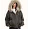 ZAROY Y2K Gothic Fur Hooded Parka Thicken Winter Streetwear Jacket 5