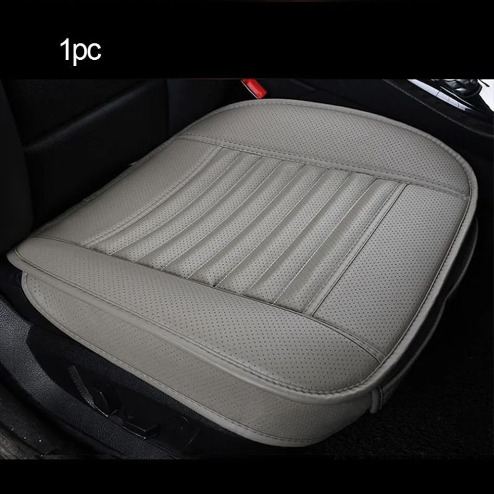 Universal Leather Car Seat Covers Full Set Cushion Protector 2
