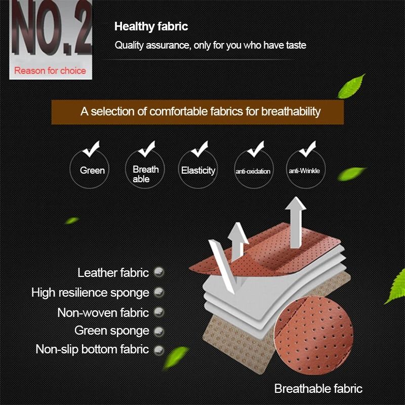 Universal Leather Car Seat Covers Full Set Cushion Protector 10