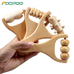 wooden maderotherapy massage roller full body sculpting tool