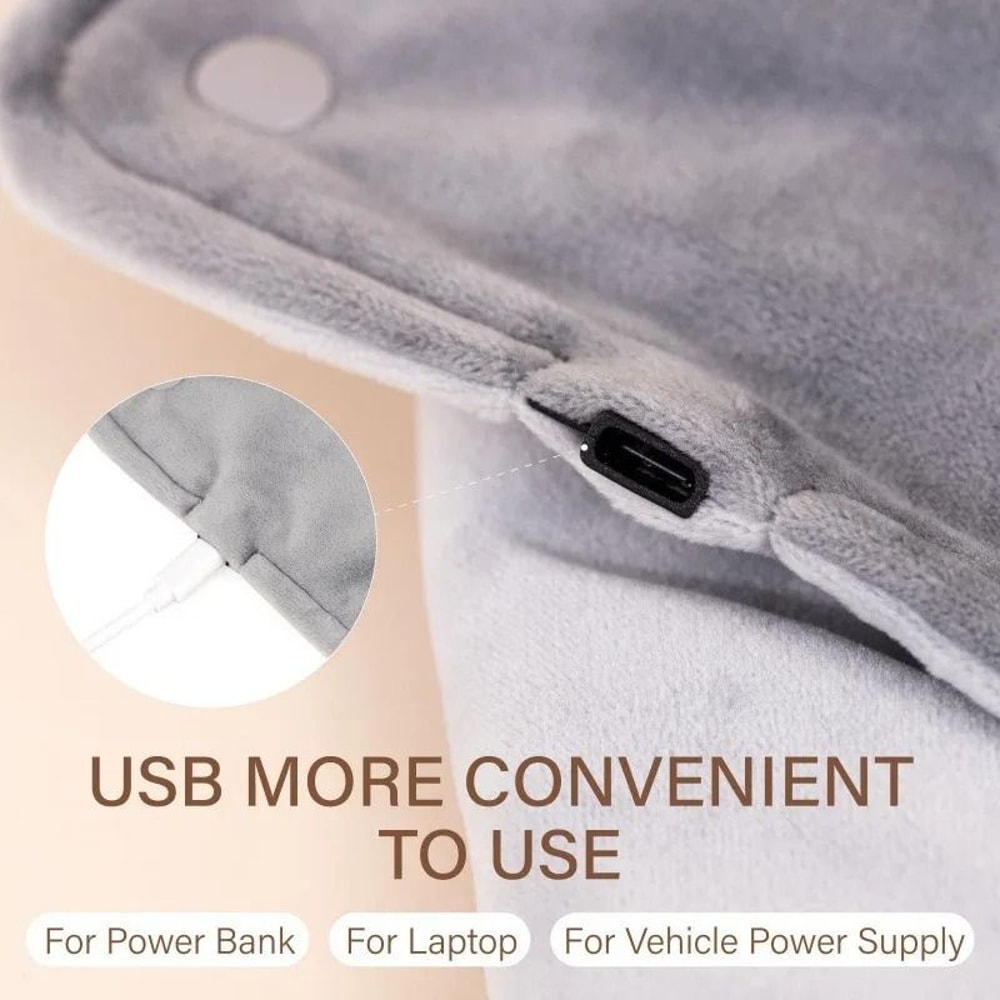USB Heated Shawl Blanket Thermostatic Hand Warmer For Office And Home 1