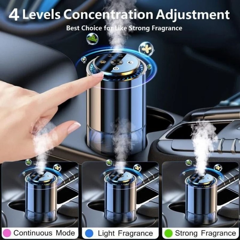 Novora Smart Car Diffuser Waterless Auto Scent Air Freshener With Starry Light 6
