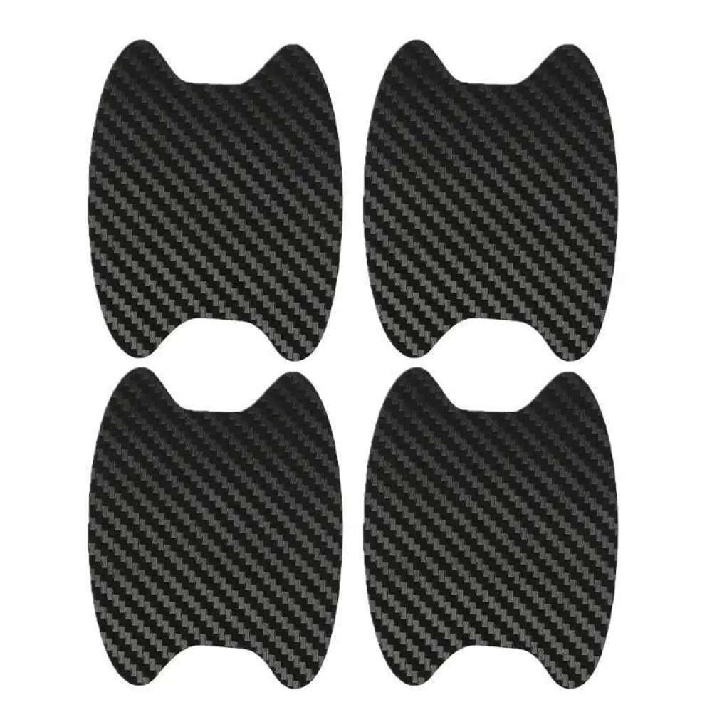 Carbon Fiber Car Door Handle Protective Sticker Film Set Of 4 1