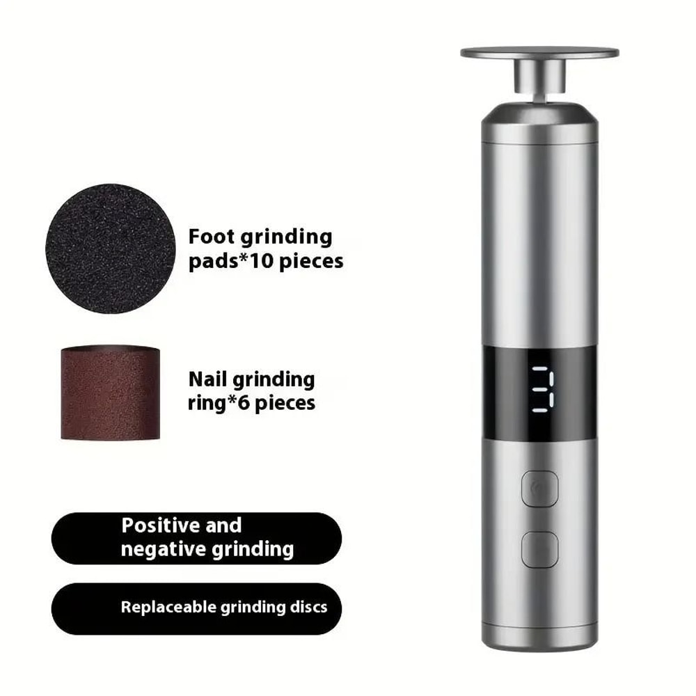 Rechargeable Electric Nail Drill Kit With LCD Display And 16 Heads 1