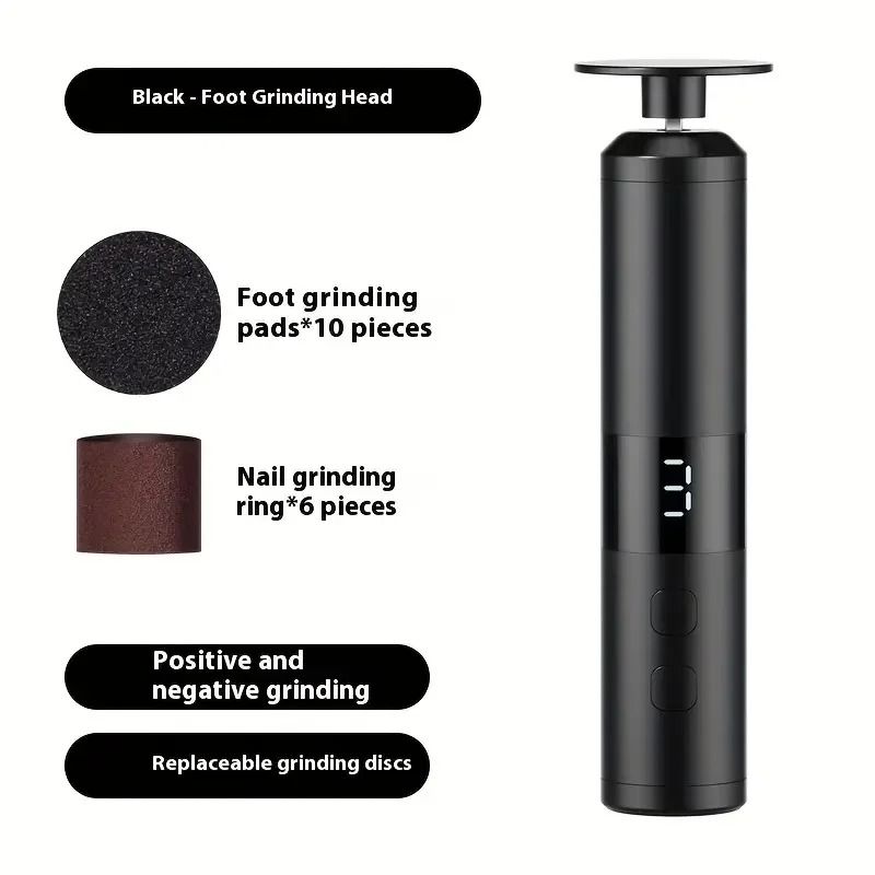 Rechargeable Electric Nail Drill Kit With LCD Display And 16 Heads 3