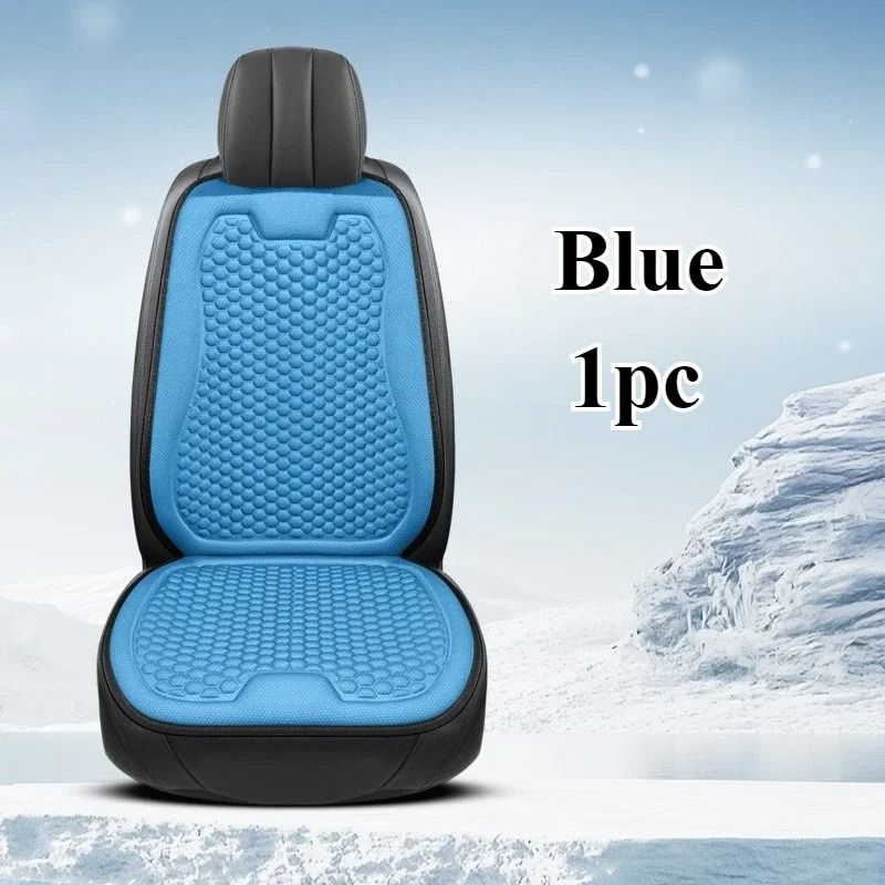 Breathable Ice Silk Car Seat Cushion With 3D Cooling Support 4