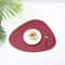 Nordic Triangle Leather Placemat Set Heat Resistant Non Slip Modern Dining Table Mat 7