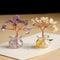 European Style Mini Crystal Tree Decor In Resin Vase Pastoral Desktop Ornament 9